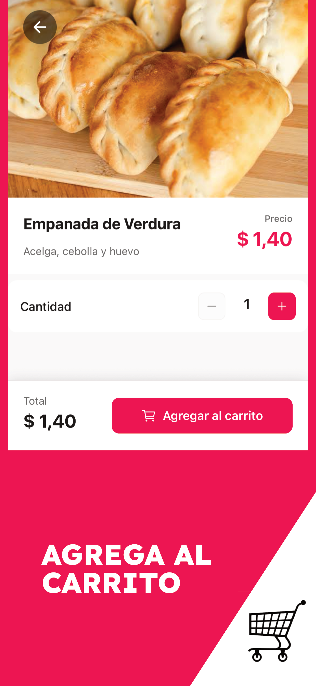 App Delivery Exaltación pantalla 3
